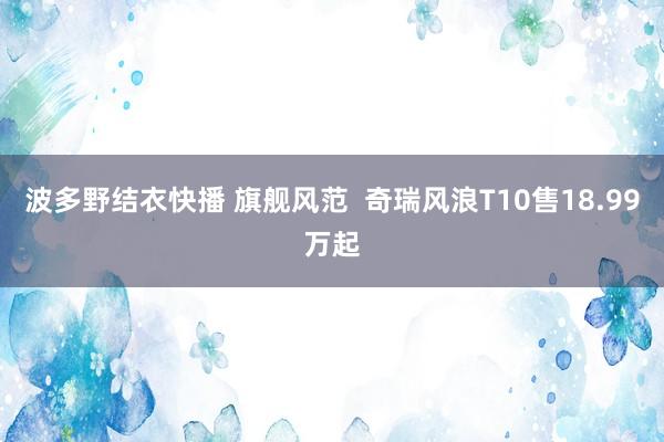 波多野结衣快播 旗舰风范  奇瑞风浪T10售18.99万起