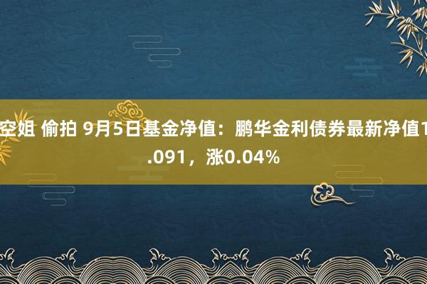 空姐 偷拍 9月5日基金净值：鹏华金利债券最新净值1.091，涨0.04%